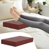 Maxbell Bolster Pillow Cushy Support Sponge PU Leather Square Pad for Head Legs Neck 50cmx30cmx7cm