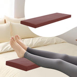 Maxbell Bolster Pillow Cushy Support Sponge PU Leather Square Pad for Head Legs Neck 50cmx15cmx2.5cm