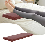 Maxbell Bolster Pillow Cushy Support Sponge PU Leather Square Pad for Head Legs Neck 50cmx15cmx2.5cm