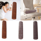 Maxbell Neck Pillow for Sleeping Soft Cylinder Bolster Pillow for Home Travel Office Brown