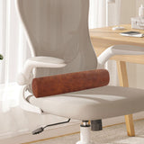 Maxbell Neck Pillow for Sleeping Soft Cylinder Bolster Pillow for Home Travel Office Brown