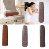 Maxbell Neck Pillow for Sleeping Soft Cylinder Bolster Pillow for Home Travel Office Brown