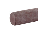 Maxbell Neck Pillow for Sleeping Soft Cylinder Bolster Pillow for Home Travel Office Gray Brown