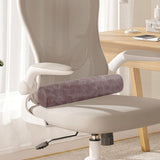 Maxbell Neck Pillow for Sleeping Soft Cylinder Bolster Pillow for Home Travel Office Gray Brown