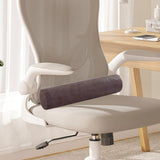 Maxbell Neck Pillow for Sleeping Soft Cylinder Bolster Pillow for Home Travel Office Dark Gray