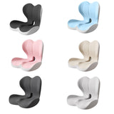 Maxbell Sitting Ergonomic Cushion Breathable Back Rest Memory Foam Seat Back Cushion Gray