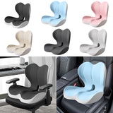 Maxbell Sitting Ergonomic Cushion Breathable Back Rest Memory Foam Seat Back Cushion Gray