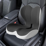 Maxbell Sitting Ergonomic Cushion Breathable Back Rest Memory Foam Seat Back Cushion Gray