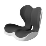 Maxbell Sitting Ergonomic Cushion Breathable Back Rest Memory Foam Seat Back Cushion Gray