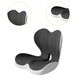 Maxbell Sitting Ergonomic Cushion Breathable Back Rest Memory Foam Seat Back Cushion Gray