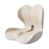 Maxbell Sitting Ergonomic Cushion Breathable Back Rest Memory Foam Seat Back Cushion Deep Gray