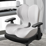 Maxbell Sitting Ergonomic Cushion Breathable Back Rest Memory Foam Seat Back Cushion Light Gray