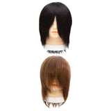 Maxbell Hair Mannequin Head Portable Training Head for Braiding Hair Styling Cutting Black