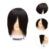 Maxbell Hair Mannequin Head Portable Training Head for Braiding Hair Styling Cutting Black