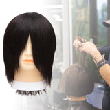 Maxbell Hair Mannequin Head Portable Training Head for Braiding Hair Styling Cutting Black