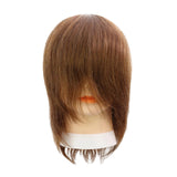 Maxbell Hair Mannequin Head Portable Training Head for Braiding Hair Styling Cutting Brown