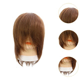 Maxbell Hair Mannequin Head Portable Training Head for Braiding Hair Styling Cutting Brown