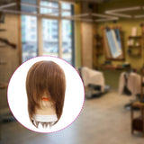 Maxbell Hair Mannequin Head Portable Training Head for Braiding Hair Styling Cutting Brown