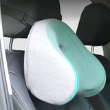Car Seat Travel Pillow Headrest Breathable Kids Travel Pillow for Road Trips green