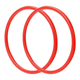 Wheelchair Push Rims Covers Silicone Practical Protective Waterproof Non Slip red