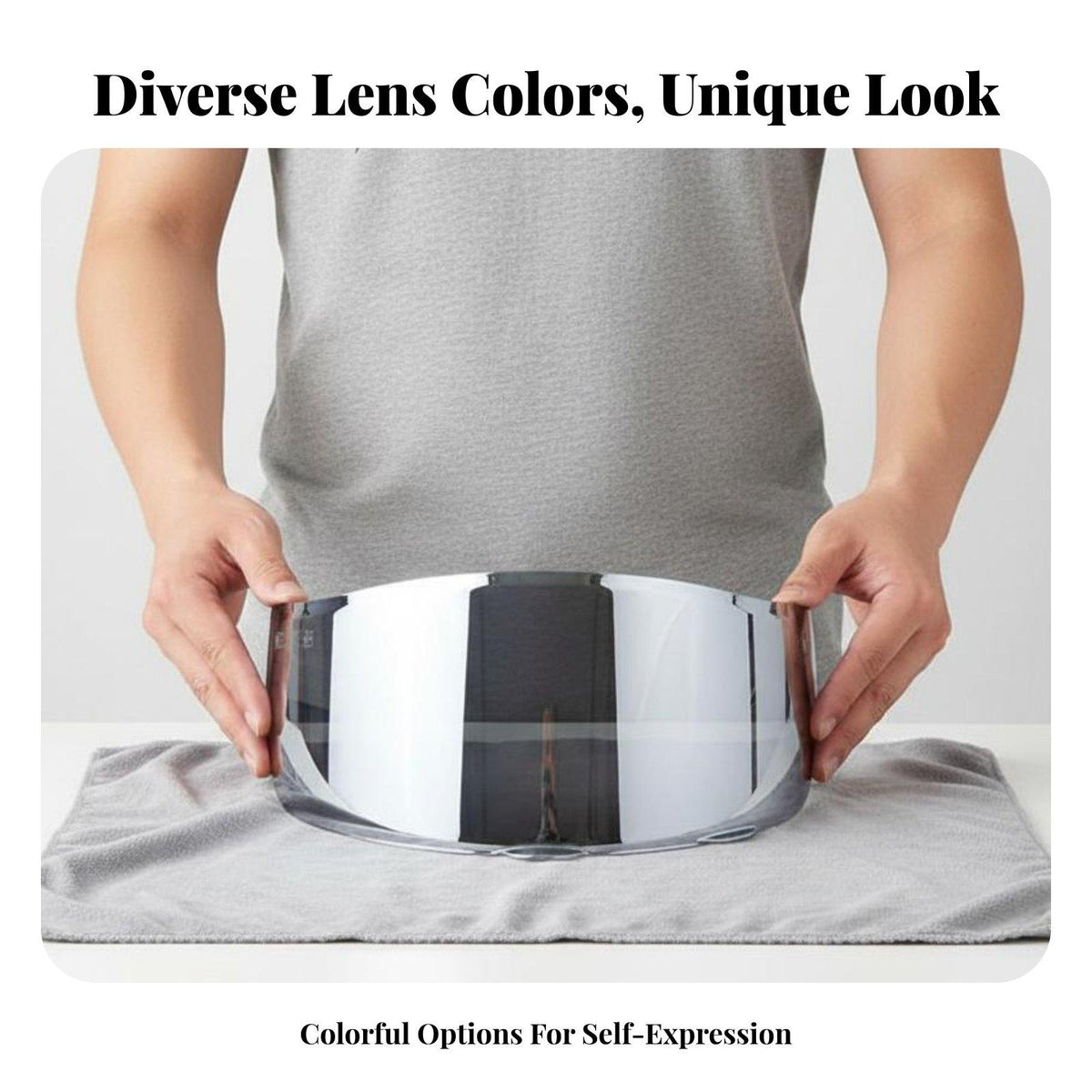 Inner Lining Enhanced Comfort Helmet Liner Set Breathable Material Replacement Foam Pad Set for Motorcyclists, Long-Distance Traveling Green Lens