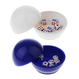 Maxbell Dice Guessing Game Set Globular Dice Cup Shaker with 6pc Digital Dice White - Aladdin Shoppers
