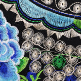 Maxbell 2Pcs Embroidery Travel Shoulder Bag Double Faced Flower Handmade Women Bag