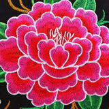 Maxbell 2Pcs Embroidery Travel Shoulder Bag Double Faced Flower Handmade Women Bag