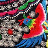 Maxbell 2x Embroidery Travel Shoulder Bag Double Faced Flower Handmade Women Bags