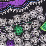 Maxbell 2Pcs Embroidery Travel Shoulder Bag Double Faced Flower Handmade Women Bags