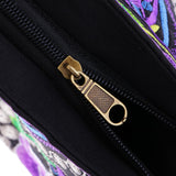 Maxbell 2Pcs Embroidery Travel Shoulder Bag Double Faced Flower Handmade Women Bags
