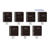 Maxbell Black PVC Page of Paper Money Coin Album Loose-leaf Inners Coin Holder 4Line - Aladdin Shoppers