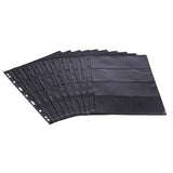 Maxbell Black PVC Page of Paper Money Coin Album Loose-leaf Inners Coin Holder 4Line - Aladdin Shoppers