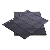 Maxbell Black PVC Page of Paper Money Coin Album Loose-leaf Inners Coin Holder 4Line - Aladdin Shoppers