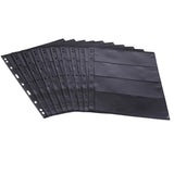 Maxbell Black PVC Page of Paper Money Coin Album Loose-leaf Inners Coin Holder 4Line - Aladdin Shoppers