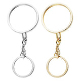 Maxbell 2pcs Coin keyring Pendant Keychain Commemorative Coin Keyring Gift 40mm