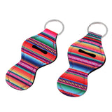 Maxbell 2 Pair Colorful Handy Lip Balm Holder Key Chain Gifts for Kids and Adults