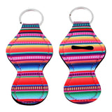 Maxbell 2 Pair Colorful Handy Lip Balm Holder Key Chain Gifts for Kids and Adults
