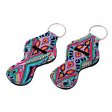Maxbell 2 Pair Colorful Handy Lip Balm Holder Key Chain Gifts for Kids and Adults
