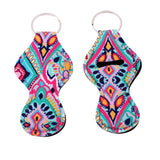 Maxbell 2 Pair Colorful Handy Lip Balm Holder Key Chain Gifts for Kids and Adults