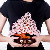 Maxbell Crystal Money Tree Ornament Chinese Myth Lucky Charm Craft Home Decoration D