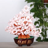 Maxbell Crystal Money Tree Ornament Chinese Myth Lucky Charm Craft Home Decoration D