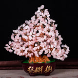 Maxbell Crystal Money Tree Ornament Chinese Myth Lucky Charm Craft Home Decoration D