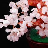 Maxbell Crystal Money Tree Ornament Chinese Myth Lucky Charm Craft Home Decoration D