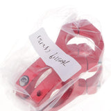 Maxbell Maxbell Durable 31.8mm Hollowed Short Handlebar Short Bar Aluminium Bike Stems Red