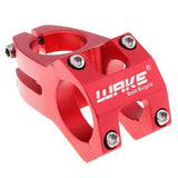 Maxbell Durable 31.8mm Hollowed Short Handlebar Short Bar Aluminium Bike Stems Red - Aladdin Shoppers