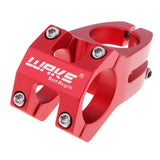 Maxbell Durable 31.8mm Hollowed Short Handlebar Short Bar Aluminium Bike Stems Red - Aladdin Shoppers