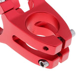 Maxbell Durable 31.8mm Hollowed Short Handlebar Short Bar Aluminium Bike Stems Red - Aladdin Shoppers