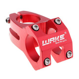 Maxbell Durable 31.8mm Hollowed Short Handlebar Short Bar Aluminium Bike Stems Red - Aladdin Shoppers