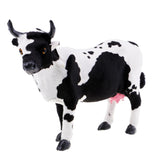 Maxbell Simulation Cow Farm Zoo Animal Model Figurine Home Decor Kids Toy 25x8x18cm